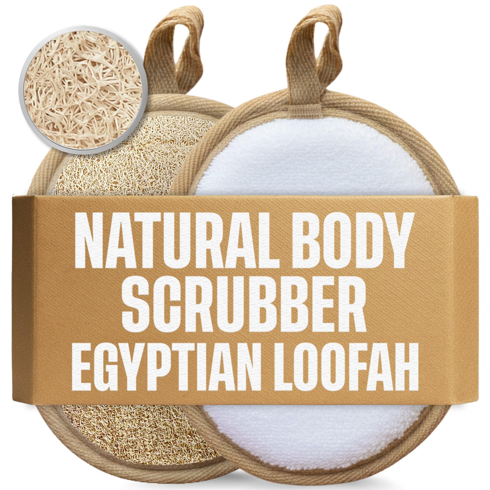 CraftsOfEgypt lufa doble cara para cuerpo ofrece limpieza profunda.
