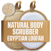 CraftsOfEgypt lufa doble cara para cuerpo ofrece limpieza profunda.