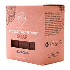 Aceites de oliva y coco en Crate 61 Organics jabon barra, hidratación suave