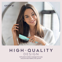 Cepillo Crave Naturals con cerdas suaves para desenredar sin dolor
