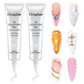 Creaglam kit arte uñas 3D: diseño con gel.