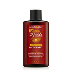 Creme of Nature: botella de tratamiento con aceite de argán para brillo inmediato.