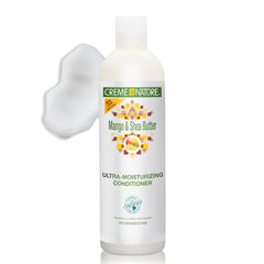 Creme of Nature acondicionador mango y manteca de karité, textura cremosa para desenredar.
