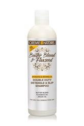 Creme of Nature: botella de champú desenredante para rizos, fácil de usar.