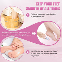 CRFH mango ergonómico para un agarre cómodo durante la pedicura