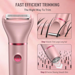 Crolanli Bikini Trimmer con pantalla LED para ver la batería y el estado.