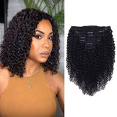 Croocco extensión rizados 14 pulgadas con clips, aporta volumen inmediato y aspecto natural para peinados diarios.