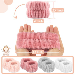 Crosize bandas microfibra lavado facial: suaves y reutilizables para piel delicada