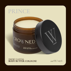 Crowned Skin Prince Fragancia oceánica suave para uso diario.