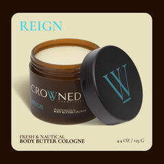 Textura manteca corporal de Crowned Skin Reign para piel suave