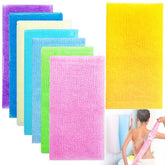 Cshangzei conjunto de 8 toallas exfoliantes para uso diario en colores variados.