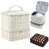 CTWWFS estuche organizador esmaltes y lámpara de uñas, ideal para ordenar y transportar.