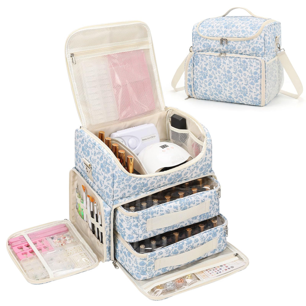 Cubetastic étui vernis extra-large avec 86 bouteilles, stockage pratique et accessible.