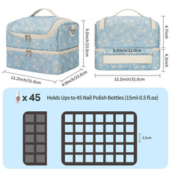 CUBETASTIC Estuche con capacidad para 45 botellas, vista lateral, ideal para estudio o salón.