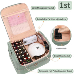Cubetastic organizador esmaltes doble capa interior para organización.