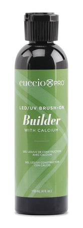 Cuccio Pro Gel de construcción con brocha, aplicación suave gracias al calcio enriquecido