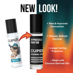Cupids Hypnosis Roll-on 10 ml, diseño portátil para viaje y toque discreto.