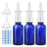 Frascos Cupohus para nariz en vidrio azul de 30ml, listos para rellenar.