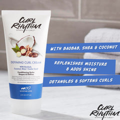 Curl Rhythm ingredientes baobab y shea para hidratación profunda de rizos.
