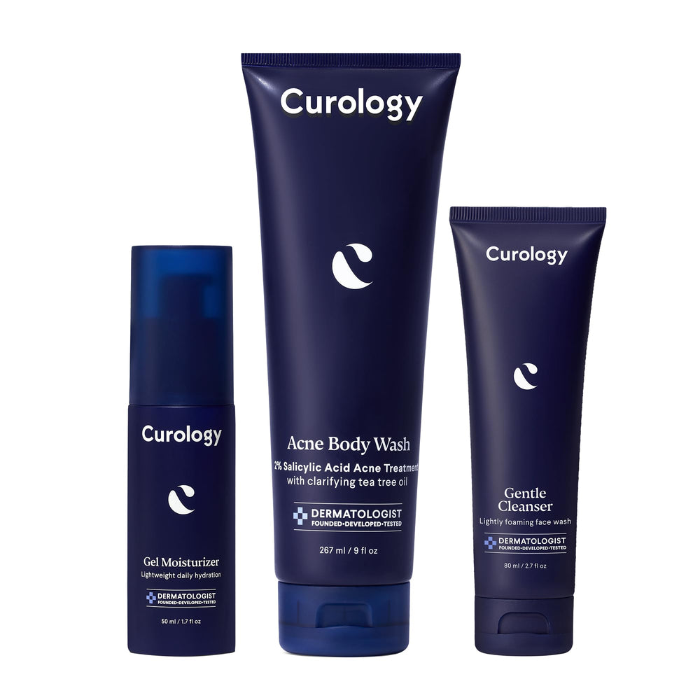 Curology set de cuidado diario en caja-regalo, presentación elegante