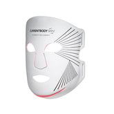 CurrentBody mascarilla LED Serie 2, vista exterior, diseño ergonómico para uso cómodo.