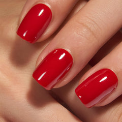 CurvlLife francesas en gel con tip ovalado y brillo intenso.