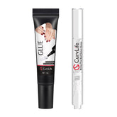 Curvlife gel de pegamento para uñas semisólido, adherencia duradera para uso diario.