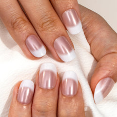 CurvLife juego de 24 uñas postizas con lima y adhesivo para fijación segura.