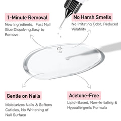 CurvLife remoción de pegamento de uñas y residuos de adhesivo