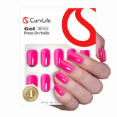 CurvLife uñas postizas de gel suave en set completo para combinar tallas