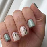 Curvlife uñas postizas pegado con frances gel, acabado de salón rápido.