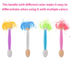 Colores diferentes en cada lado para evitar mezclar sombras.