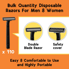 CXYARY diseño de doble hoja ergonómico para un afeitado más rápido y suave.