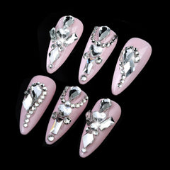 Cycullinyt pinzas y herramientas para cristales en uñas.