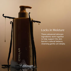 CYKLAR Sensorial Body Wash textura cremosa suaviza la piel sin resecarla.