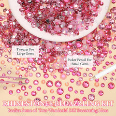 Piedras rosadas Cynailli 5mm para acentos vivos.