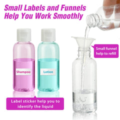Dabacc botellas transparentes ligeras y resistentes, ideales para cosméticos