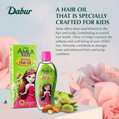 Dabur Amla para niños: cabello ligero y brillante, resultado manejable.
