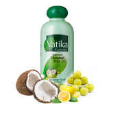 Dabur Vatika Naturals Aceite de Coco con Henna y Amla para nutrición capilar.