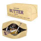 Dadop bolso maquillaje mantequilla, diseño divertido y doble cara para viajes.