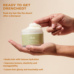 DAE Monsoon Moisture Mask, cabello brillo, aspecto más saludable y sedoso.