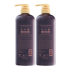 Daeng Gi Meo Ri Ki Gold Premium Shampoo, etiqueta detallada para cuidado suave del cabello.