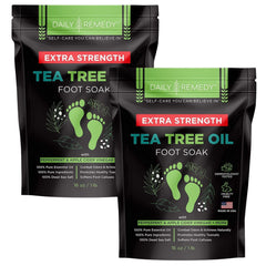 Daily Remedy empaque del remojo para pies con árbol de té y sal Epsom para relajación