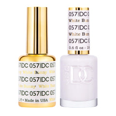 daisy dnd gel-polish blanco bunny en botella, acabado cremoso para uñas elegantes