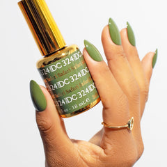 Daisy DND Safari laca verde para uñas, cobertura uniforme