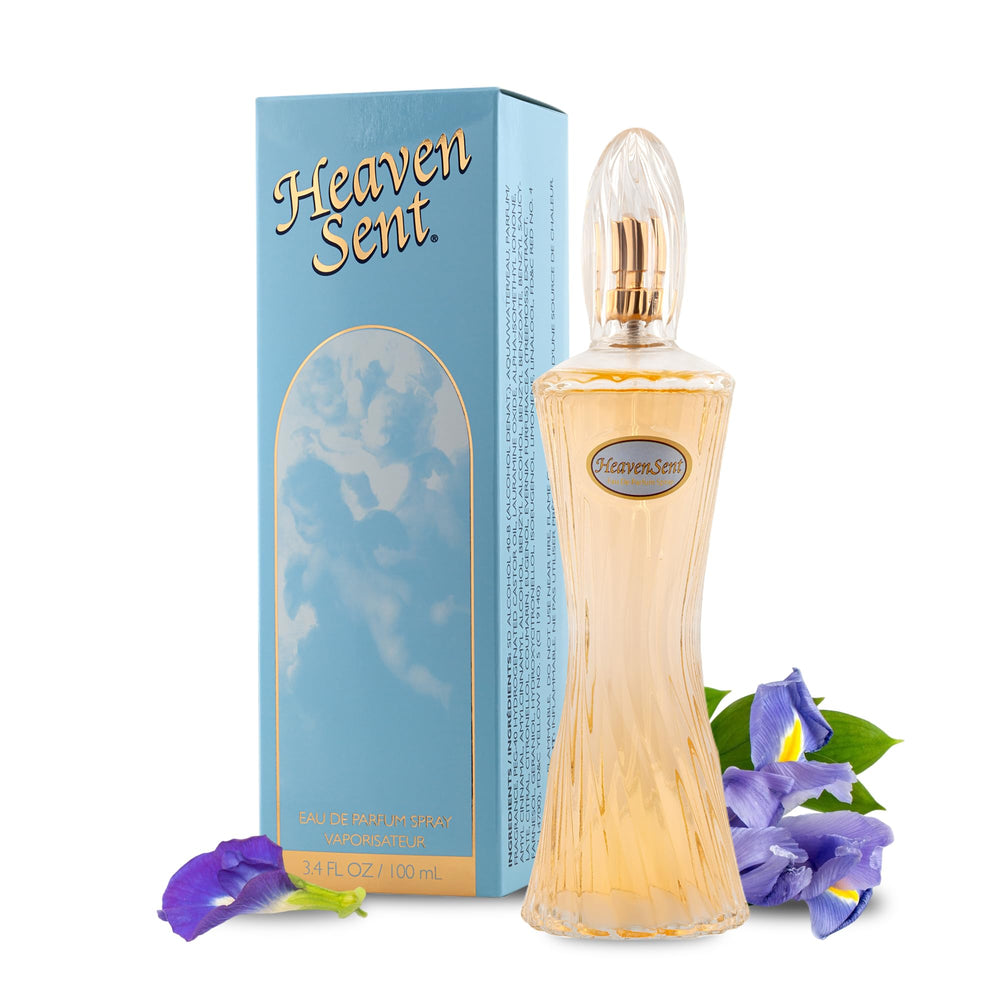 Dana Heaven Sent, botella frontal muestra diseño elegante para uso diario