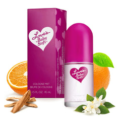 Fragancia Dana Love's Baby Soft, nebulización suave para aroma ligero diario.