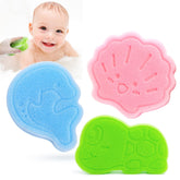 Esponja DANCELF delfín azul, baño suave del bebé