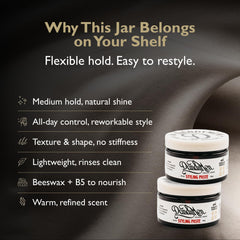 DandyMen Styling Paste cap close-up for easy application.