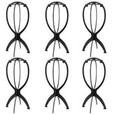 DANSEE: juego de seis soportes para pelucas portátiles, ideal para organizar varias pelucas.